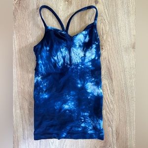 Athleta Blue TieDye Tank XS